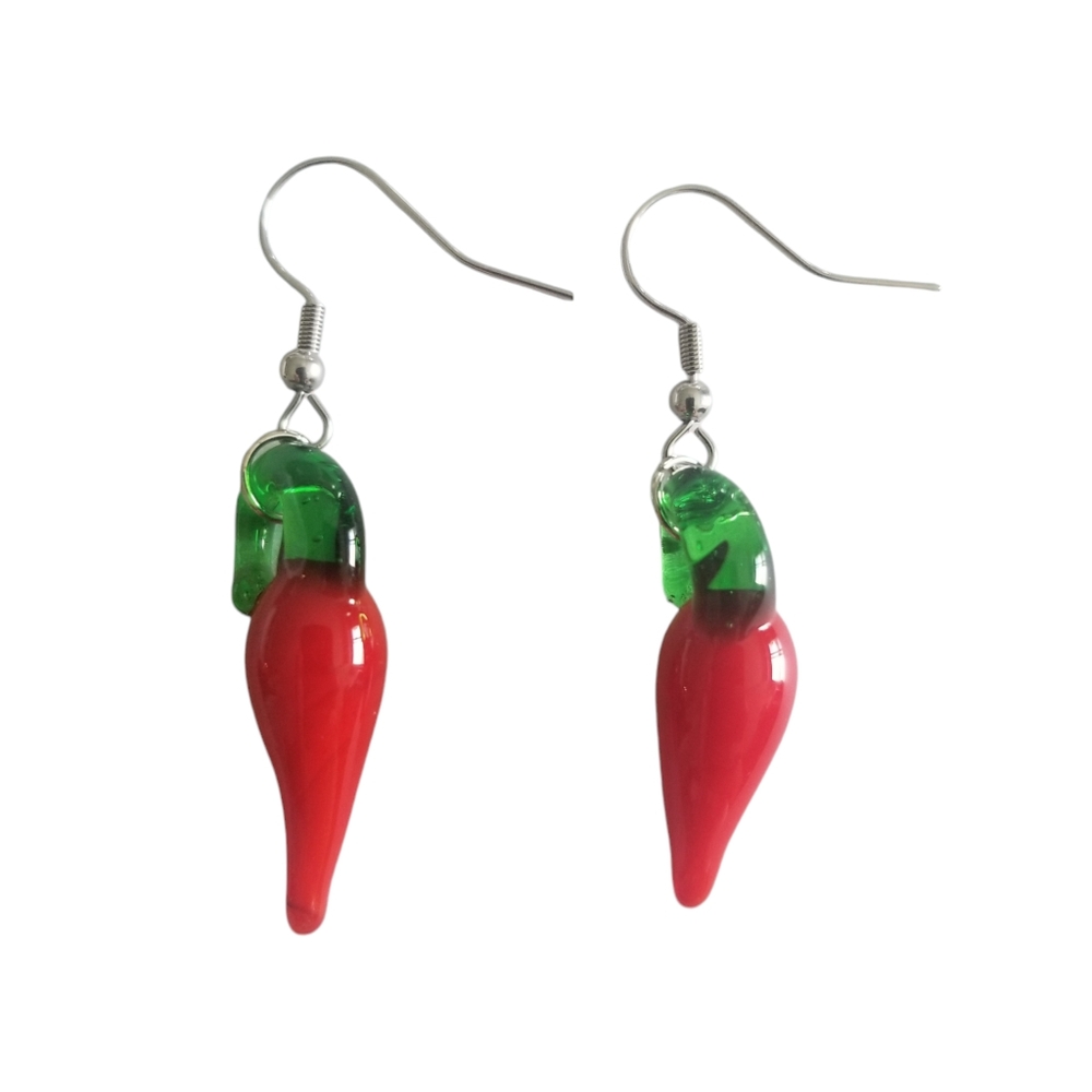 Handcrafted Chili Pepper Earrings